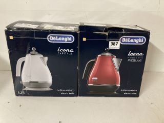 2 X DELONGHI KETTLES TO INCLUDE ICONA ELECTRIC KETTLE