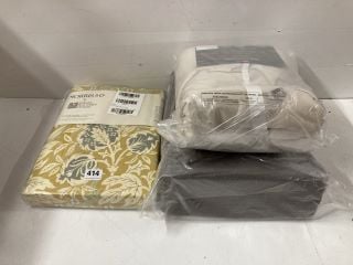 3 X ITEMS TO INCLUDE MORRIS & CO DOUBLE DUVET COVER SET