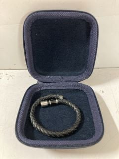 TOMMY HILFIGER BLACK BRACELET