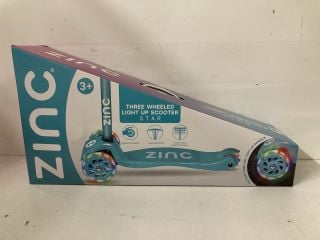 ZINC THREE WHEELED LIGHT UP SCOOTER