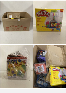 BOX OF ITEMS TO INCLUDE PLAY-DOH SWIRLIN' SMOOTHIES BLENDER PLAYSET