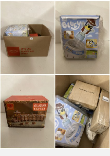 BOX OF ITEMS TO INCLUDE POP UP BLUEY TOY