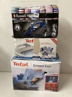 3 X ITEMS TO INCLUDE RUSSELL HOBBS TITANIUM CARBIDE IRON