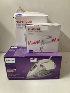 3 X ITEMS TO INCLUDE PHILIPS AZUR STEAM IRON