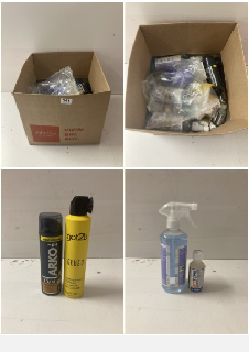 BOX OF ITEMS TO INCLUDE GOT 2 B GLUED BLASTING FREEZE HAIRSPRAY