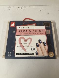 2 X ITEMS TO INCLUDE AIRRE NAILS PREP & SHINE 220X PRE-SOAKED ALCOHOL NAIL WIPES