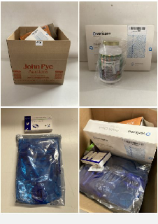 BOX OF ITEMS TO INCLUDE VERISANA HEALTH CHECK LAB TEST