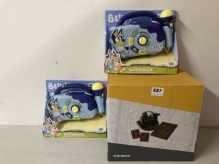 3 X ITEMS TO INCLUDE BLUEY BOOMBOX