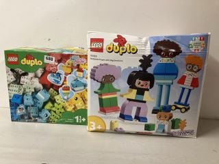 2 X ITEMS TO INCLUDE LEGO DUPLO HEART BOX