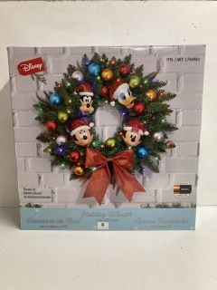 DISNEY HOLIDAY WREATH WITH LED LIGHTS