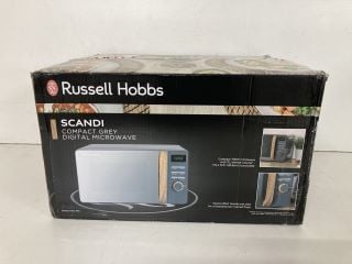 RUSSELL HOBBS SCANDI COMPACT GREY 17L MICROWAVE