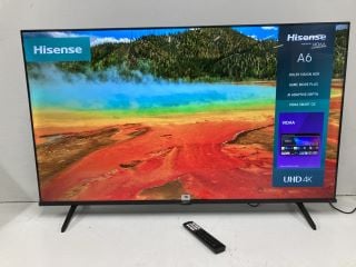 HISENSE 55" TV MODEL: 55A6KTUK RRP: £329 (WITH REMOTE, WITH STAND, NO BOX)