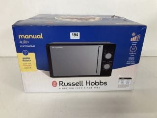 RUSSELL HOBBS MANUAL 20L MICROWAVE OVEN