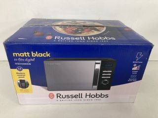 RUSSELL HOBBS MATT BLACK 20L MICROWAVE OVEN