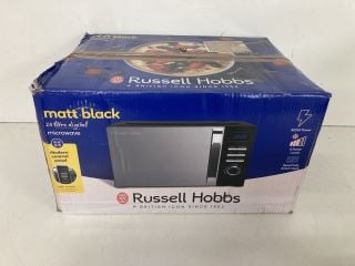 RUSSELL HOBBS MATT BLACK 20L MICROWAVE OVEN