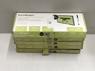 5 X SANDSTROM TV MOUNTS