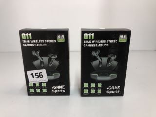 2 X TRUE WIRELESS STEREO GAMING EARBUDS MODEL: G11