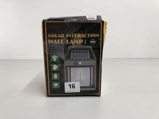 SOLAR SENSOR INTERACTION OUTDOOR WALL LAMP