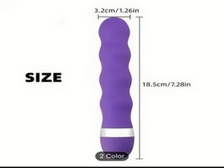 GOURD SHAPE MVAGINAL MASSAGE VIBRATOR ADULT SEX TOY - PURPLE (18+ ID REQUIRED)