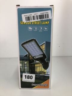 SOLAR STREET LIGHT OUTDOOR MOTION SENSOR SOLAR LAMP WITH CLEAR LED REFLECTOR, (WITH REMOTE)