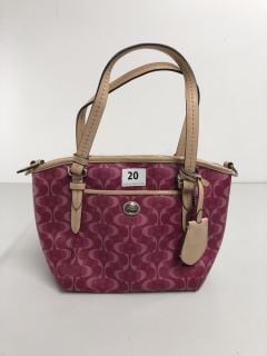 COACH PURPLE HANDBAG