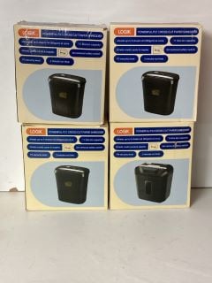 4 X LOGIK SHREDDERS