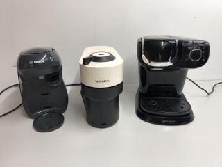 3 X COFFEE MACHINES TO INCLUDE BOSCH NESPRESSO