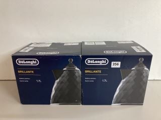 2 X DELONGHI BRILLIANTE KETTLES