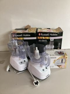 KITCHEN APPLIANCES TO INCLUDE A RUSSELL HOBBS FOOD PROCESSOR