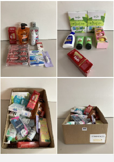 A BOX OF ASSORTED MEDICAL, PHARMACEUTICAL AND BEAUTY PRODUCTS