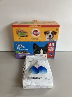 PET PRODUCTS TO INCLUDE OCCULT BLOOD TEST CAT LITTER