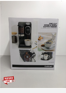 CUISINART ONE CUP GRIND AND BREW COFFEE MAKER RRP:£100