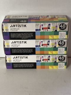 3 X ARTISTIK PAINT TUBE SETS