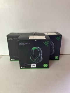 3 X RAZER GAMING HEADSETS