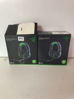 2 X RAZER GAMING HEADSETS