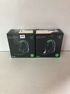 2 X RAZER GAMING HEADSETS