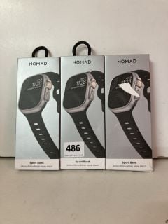 3 X NOMAD FITNESS TRACKERS