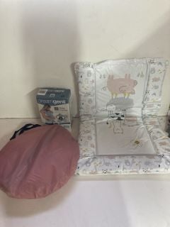 3 X ITEMS TO INC NAPPY CHANGING MAT