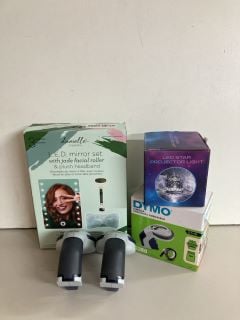 BOX OF ITEMS TO INC DYMO OMEGA