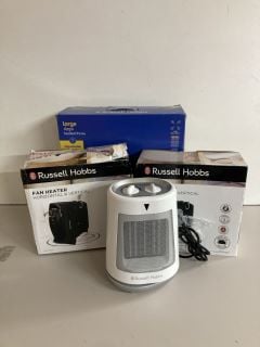 4 X RUSSELL HOBBS ITEMS TO INC FAN HEATER