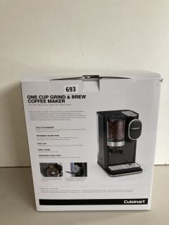 CUISINART ONE CUP GRIND & BREW COFFEE MAKER