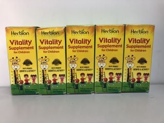 5X HERBION VITALITY SUPPLEMENTS FOR CHILDREN