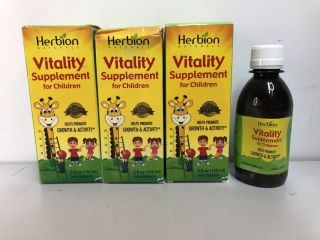 4 X HERBION VITALITY SUPPLEMENTS FOR CHILDREN