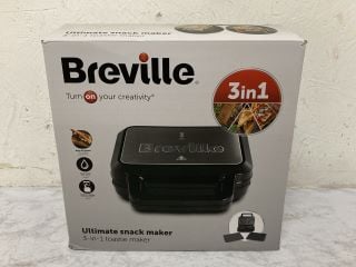 BREVILLE ULTIMATE SNACK MAKER 3-IN-1 TOASTIE MAKER