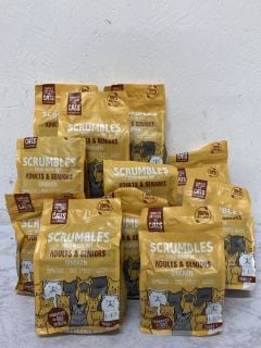 QTY OF SCRUMBLES CHICKEN FLAVOUR CAT FOOD 750G BAGS BBE:11/24