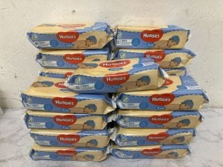 QTY OF HUGGIES PURE BABY WIPES