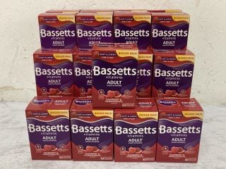 QTY OF BASSETTS ADULT MULTIVITAMINS RASPBERRY & POMEGRANATE BBE: 01/26