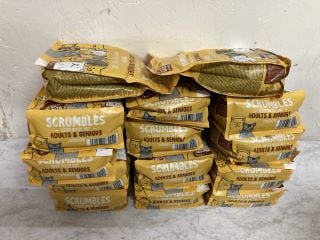 QTY OF SCRUMBLES CHICKEN FLAVOUR CAT FOOD 750G BAGS BBE:11/24