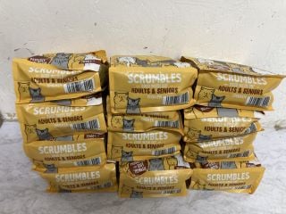 QTY OF SCRUMBLES CHICKEN FLAVOUR CAT FOOD 750G BAGS BBE:11/24