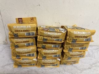 QTY OF SCRUMBLES CHICKEN FLAVOUR CAT FOOD 750G BAGS BBE:11/24